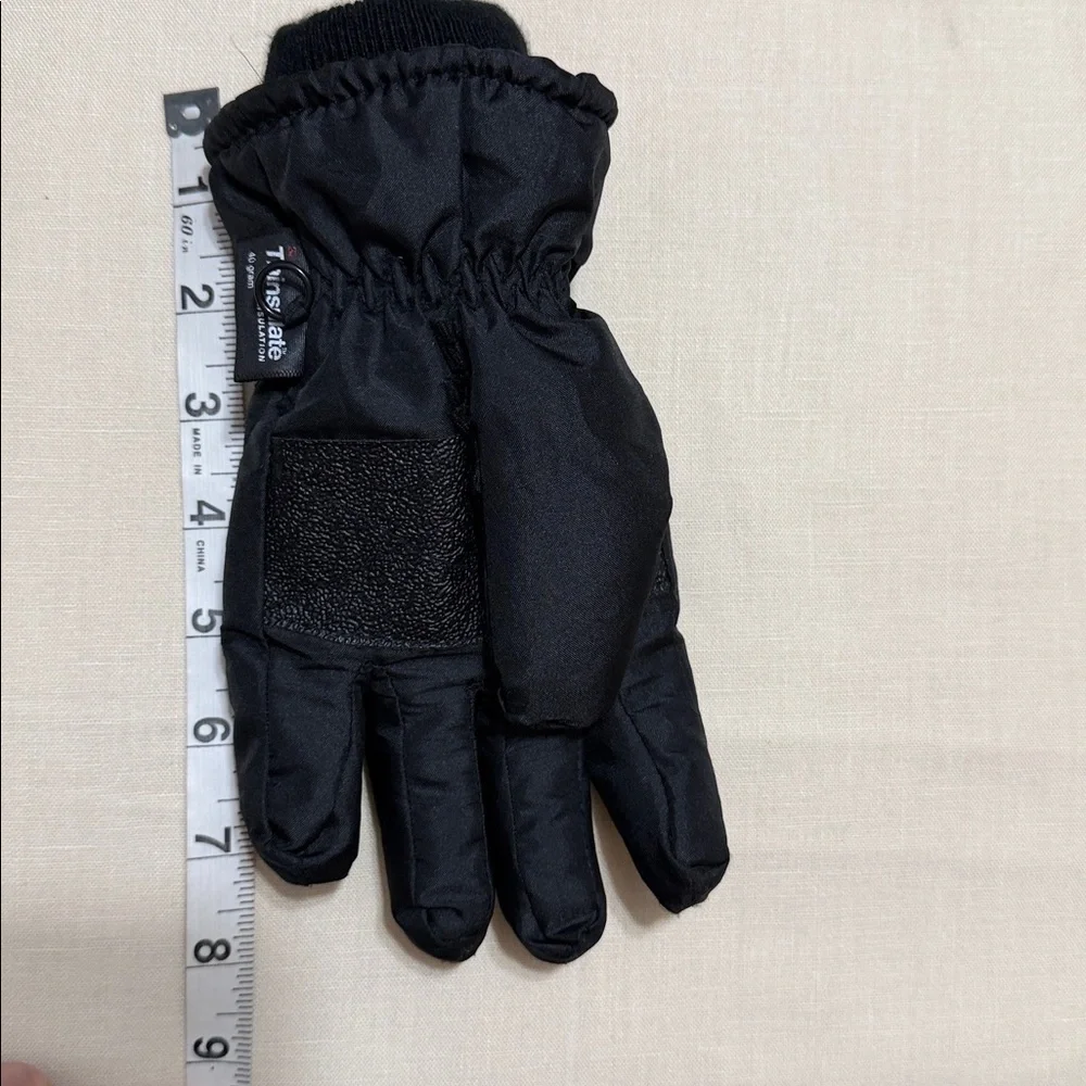 3M Thinsulate Kid Child S/M Black Insulated Snow Ski Gloves